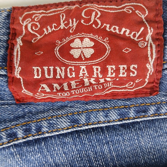 VTG Lucky Brand Jeans Womens 29 Classic Fit Straight Josie Denim Dungarees Blue - Picture 5 of 11